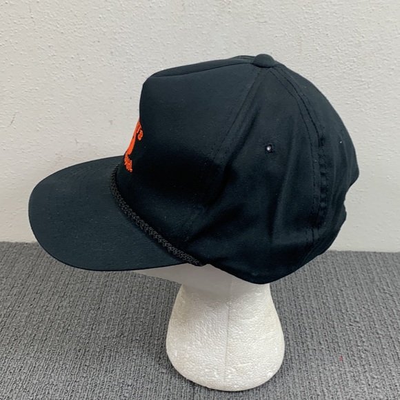 Roberts & Dybdahl Rope Baseball Hat Mens OSFA Black Orange Strapback YoungAn - Picture 6 of 12